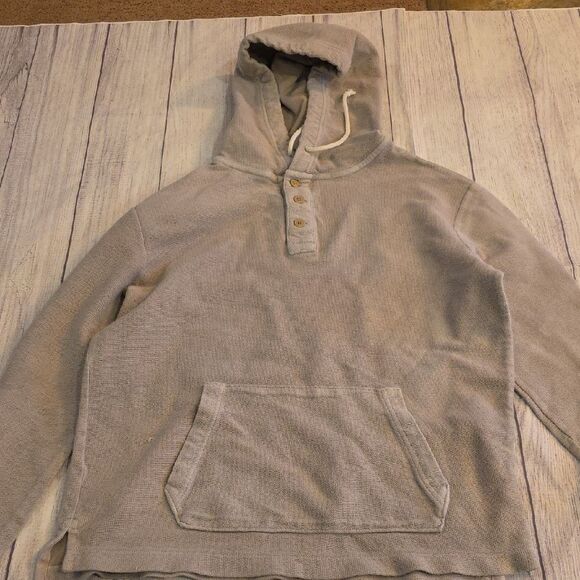 American Eagle Outfitters Other - Light Beige Hooded Sweatshirt with Drawstrings and Relaxed Fit